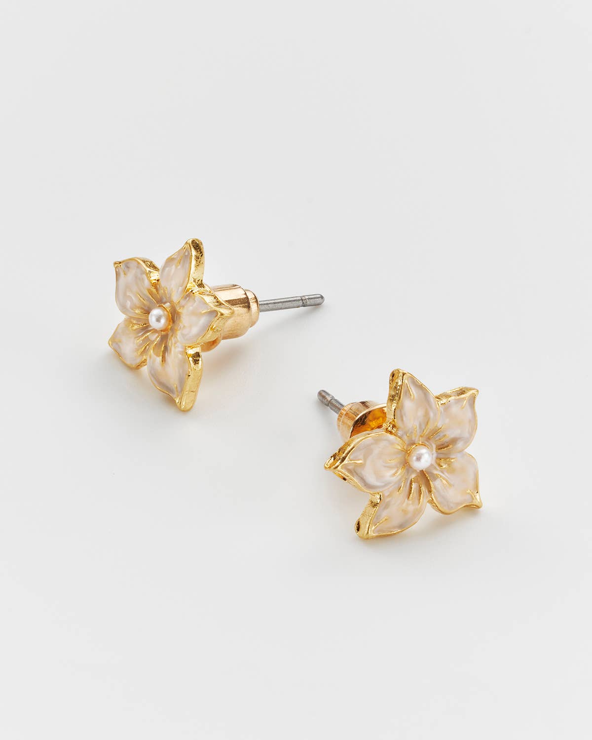 Jasmine Pearl Stud Earrings - Out of the Blue