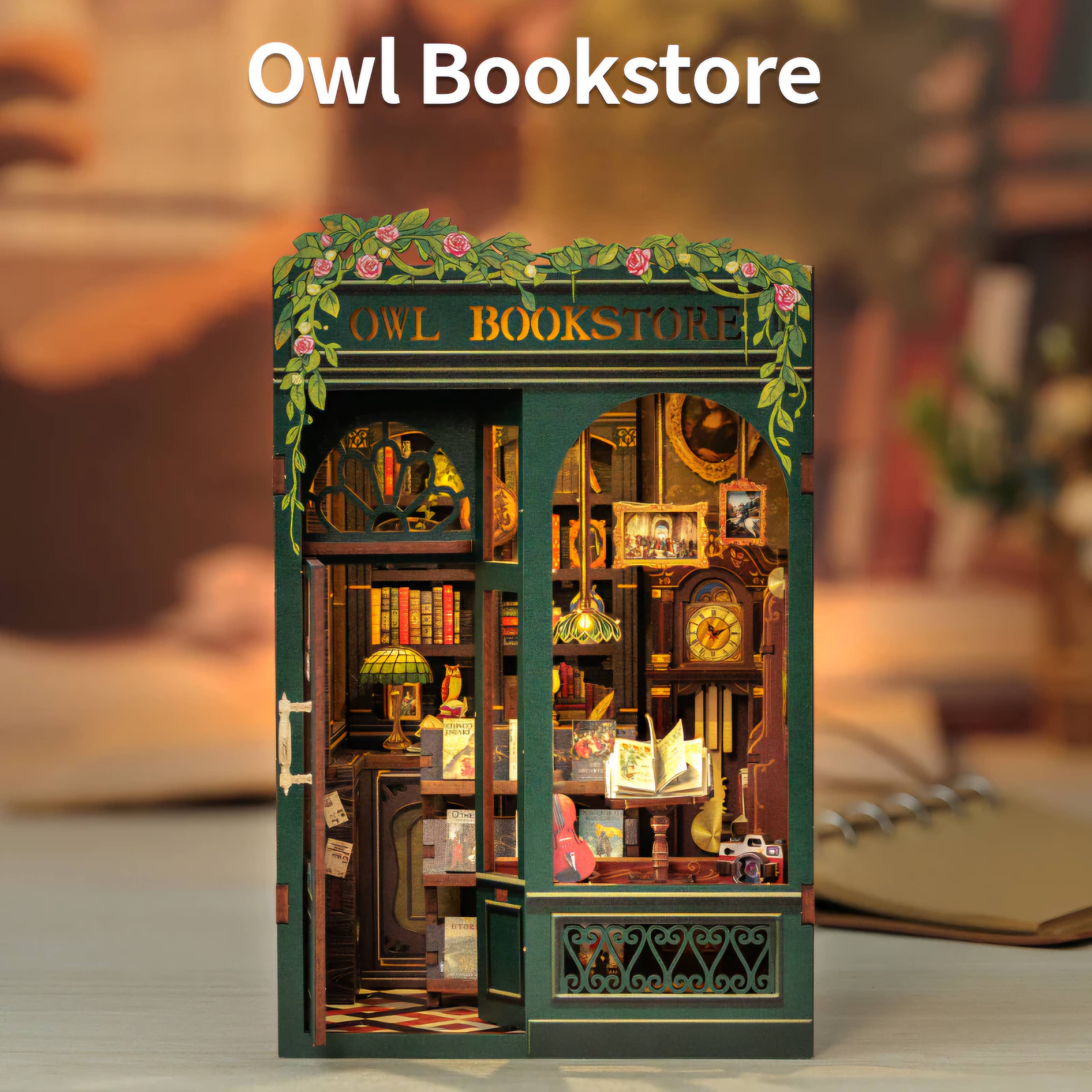 DIY Book Nook Kit: Owl Bookstore - Out of the Blue