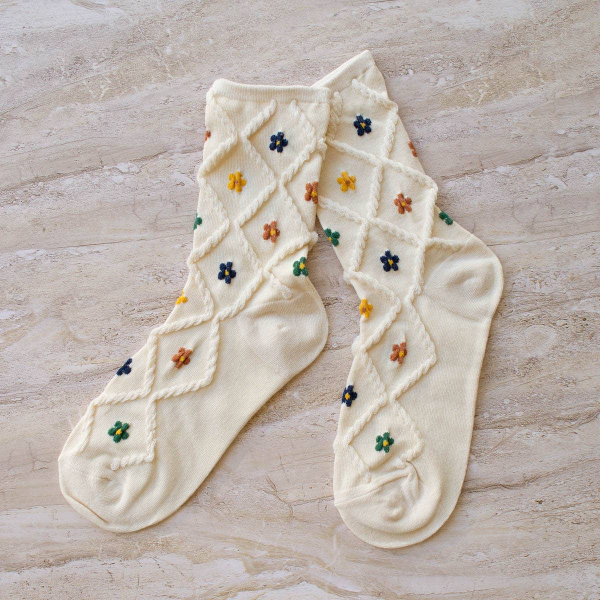 Ann Cottage Floral Socks