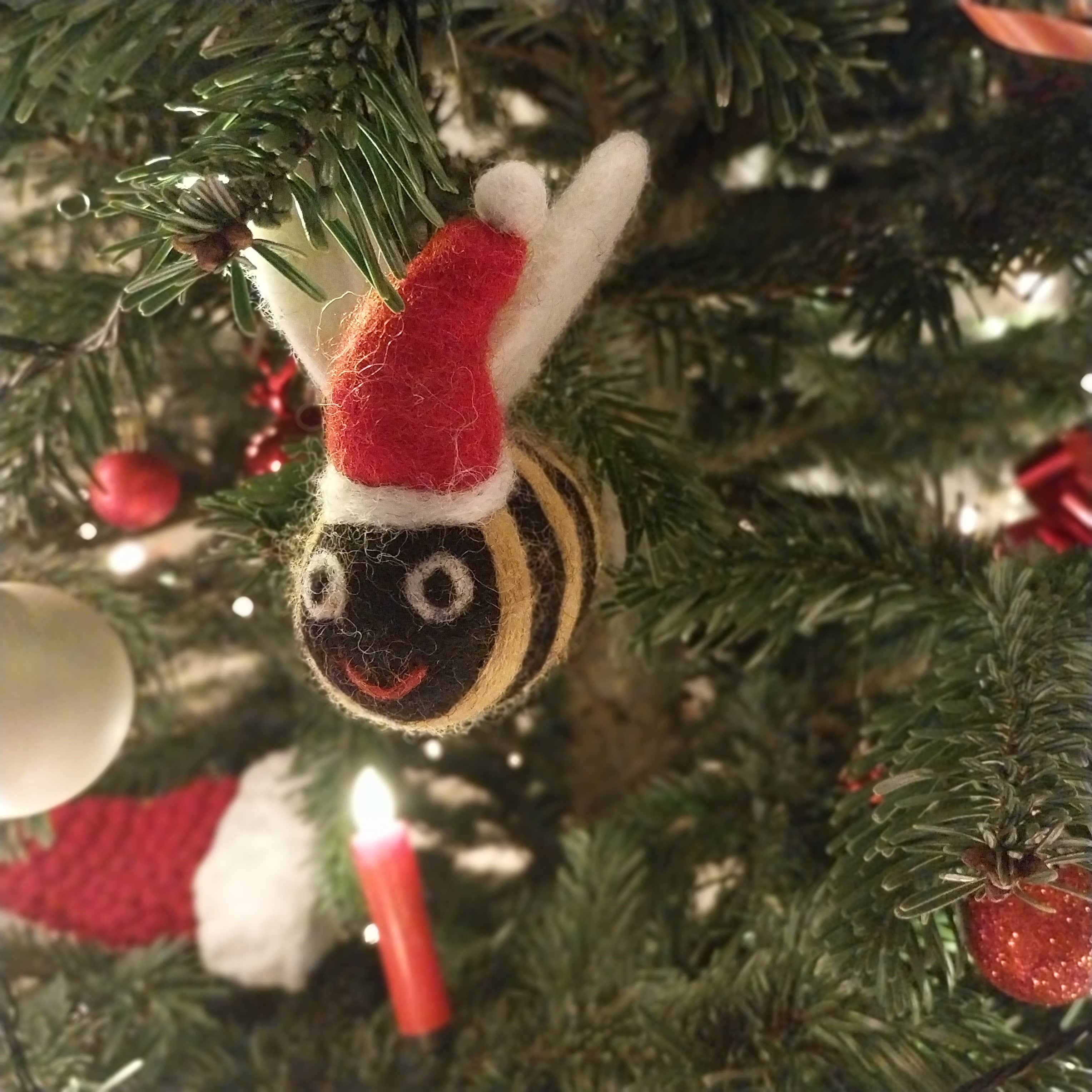 Handmade Felt Christmas Big Bumblebee