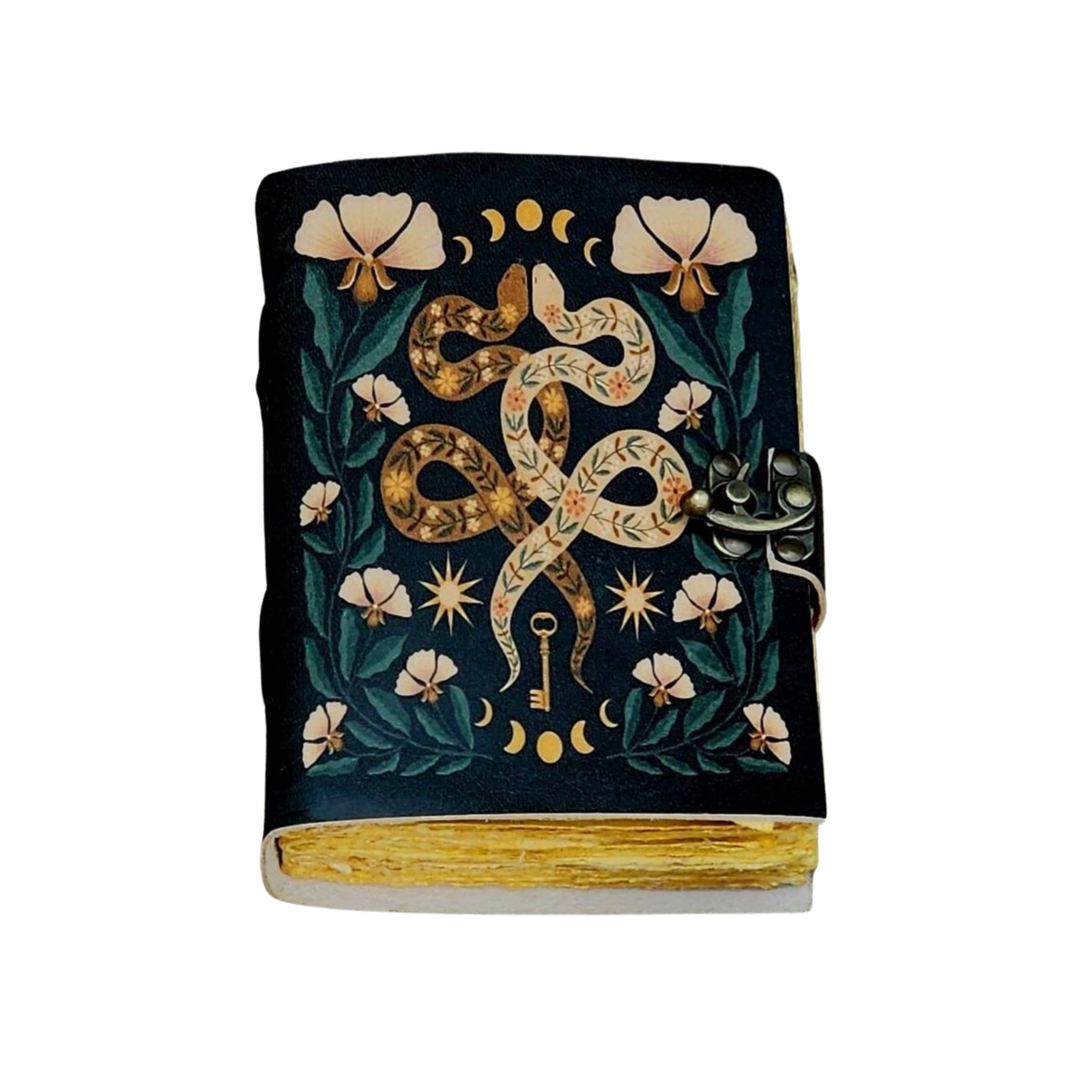 Snake Print Leather Journal
