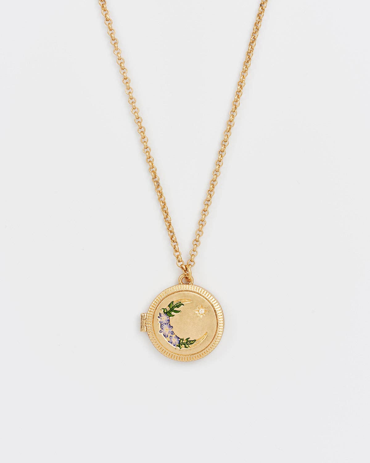 Nightshade Moon Gold Locket