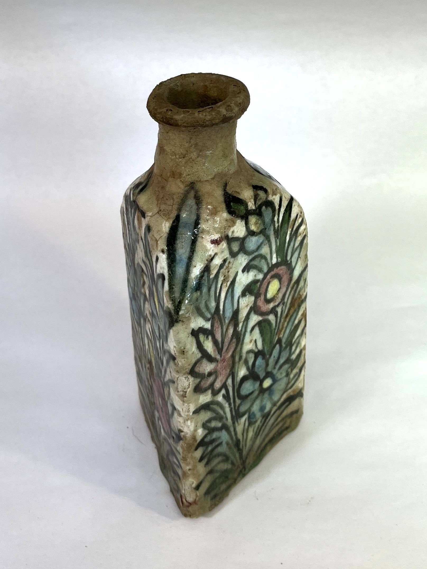 Persian Vintage Tea Folk Art Bottle-no lid - Out of the Blue
