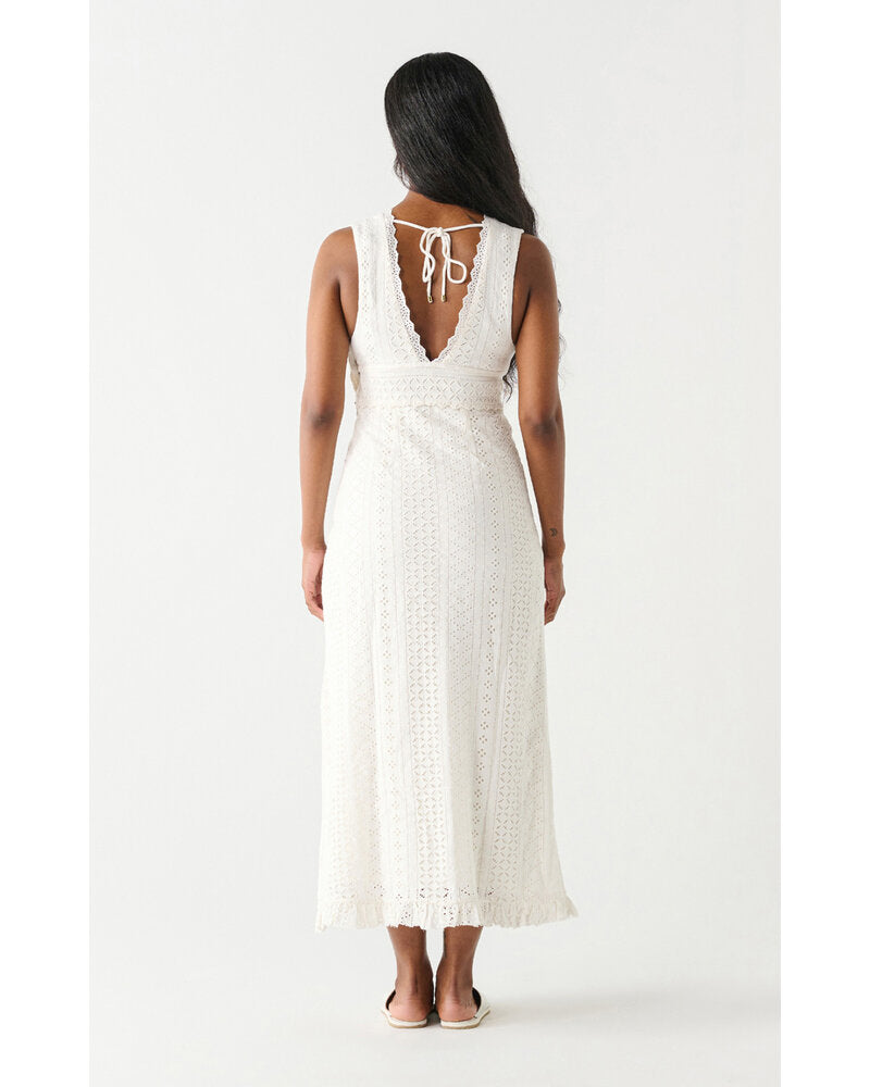 EYELET MAXI DRESS - Out of the Blue