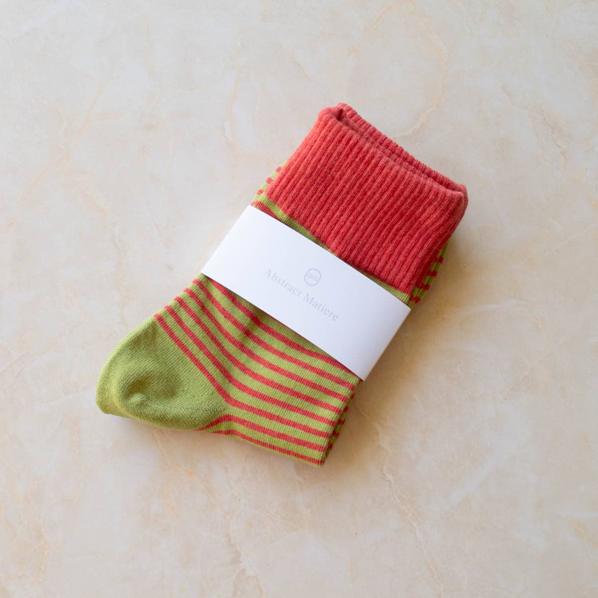 2 Tone Stripe  Socks - Out of the Blue