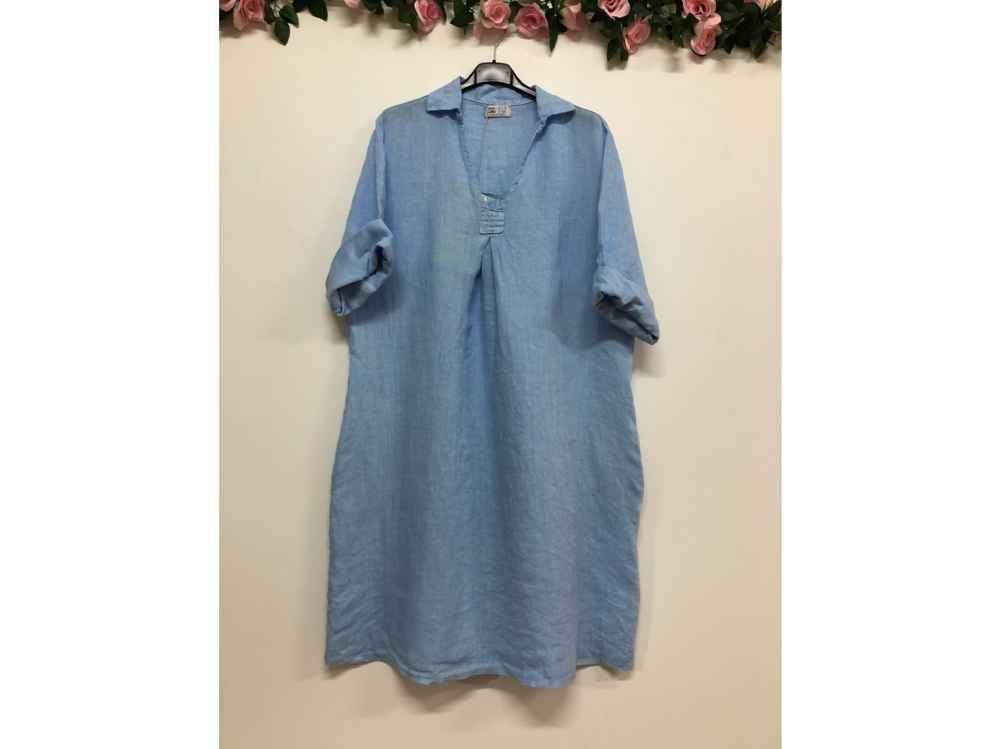 Jackson  Linen Dress - Out of the Blue
