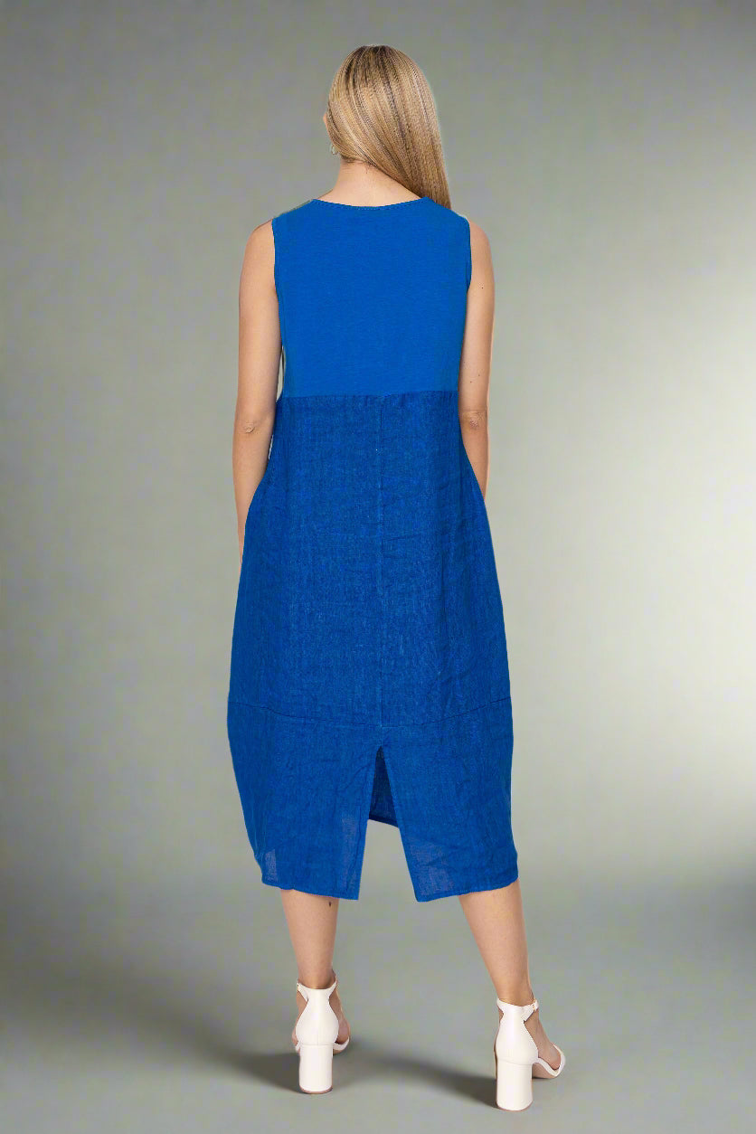 SS25 - French Linen Dress Linen Luv (TP1503-128) - Out of the Blue
