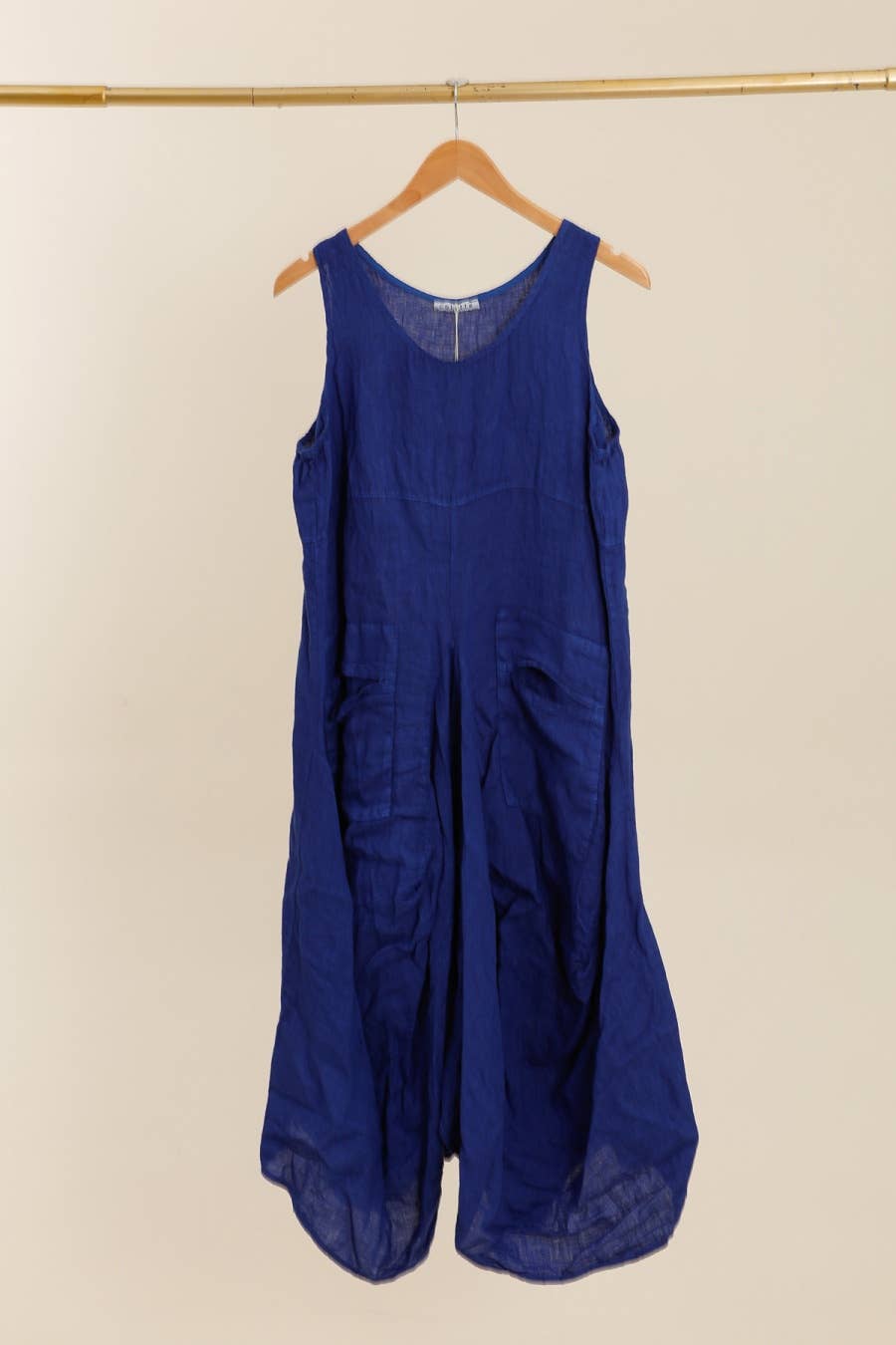 DRESS 1633 100% linen - Out of the Blue