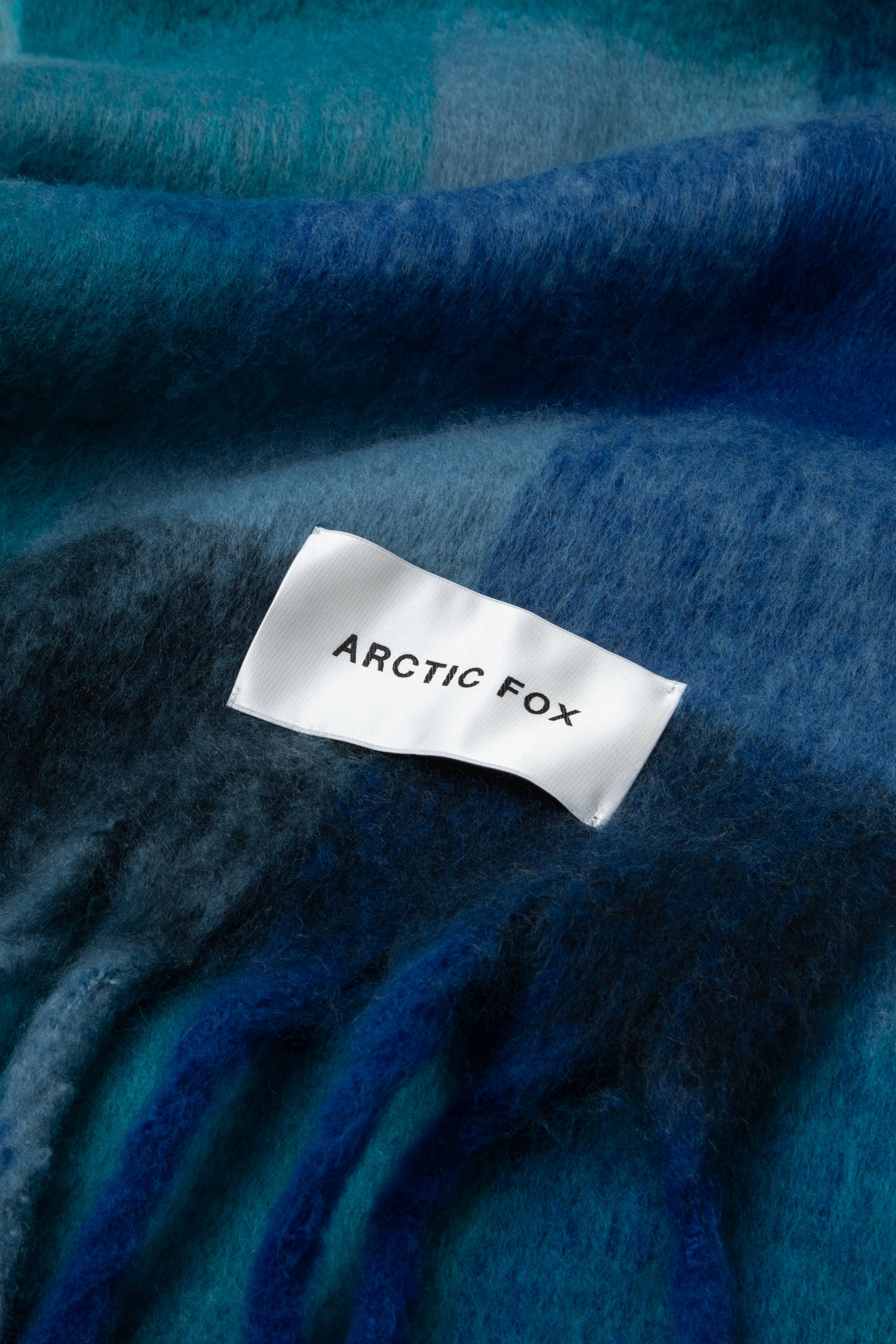 The Reykjavik Scarf - Blue Check - AW23 - Out of the Blue