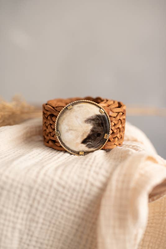 PLUTÓN WIDE LEATHER BELT