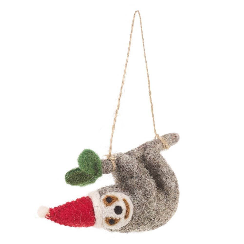 Felt Christmas Sloth Tree