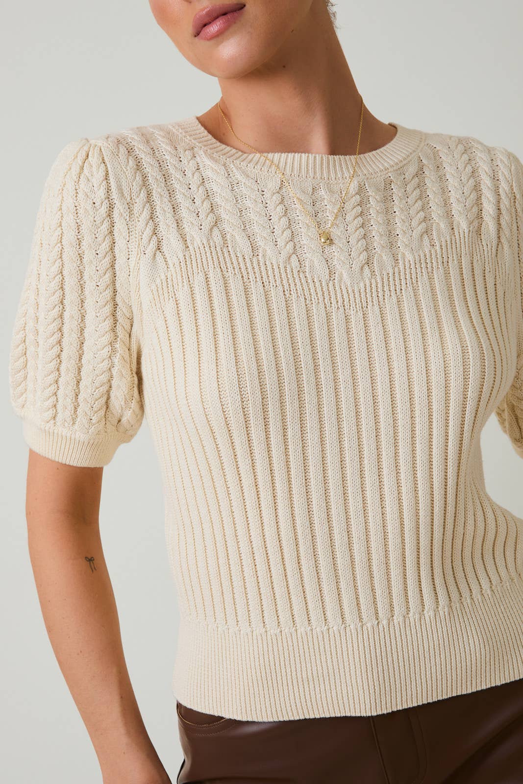 PUFF SLEEVE SWEATER - Out of the Blue