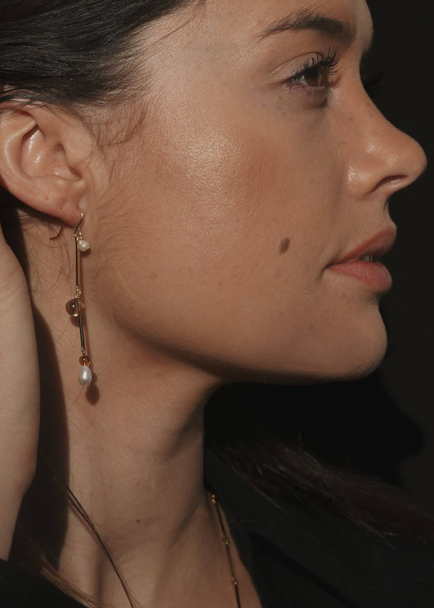 Fête Earrings - 2" Tan