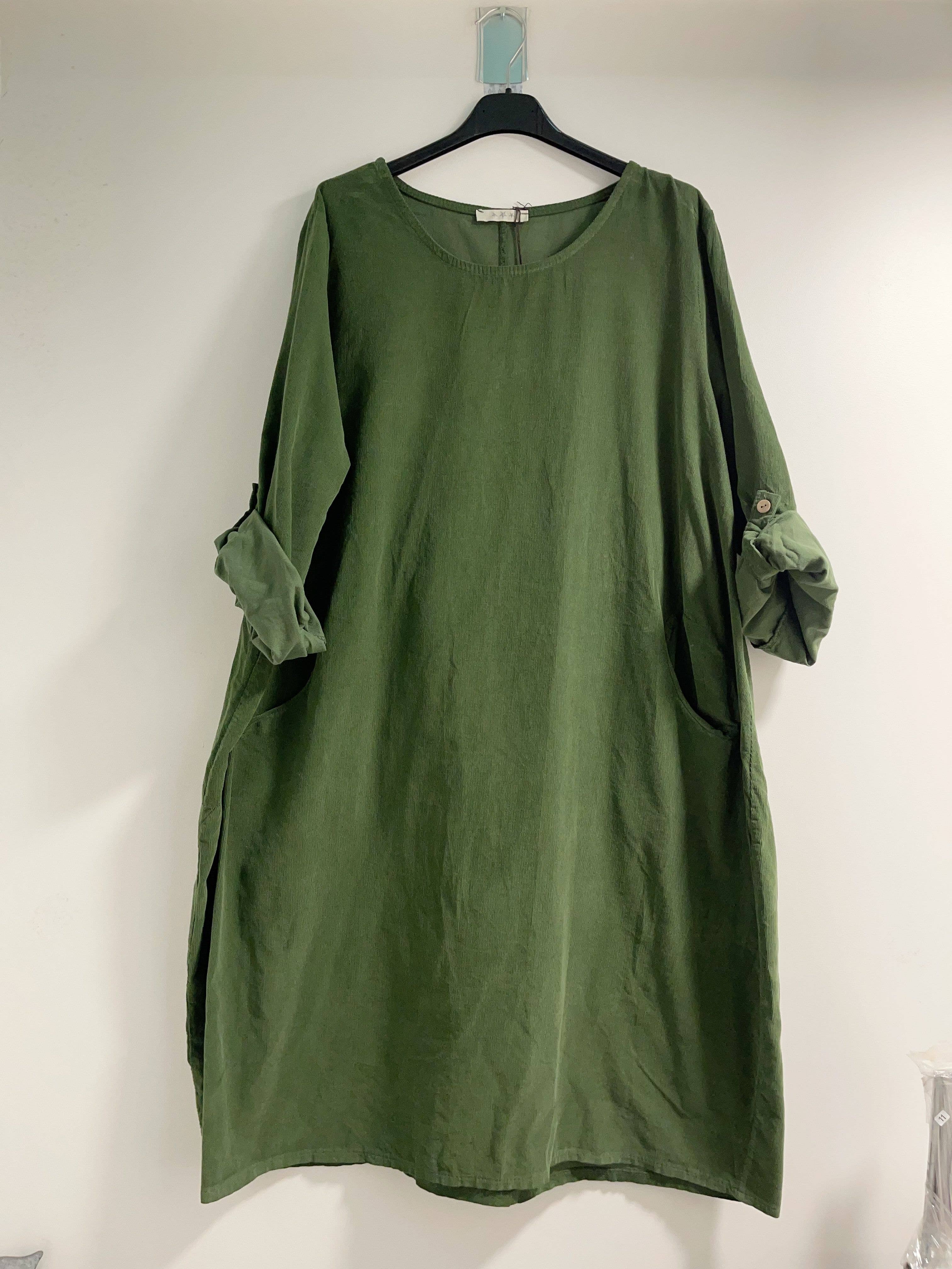 Rosie Cord Dress - Out of the Blue