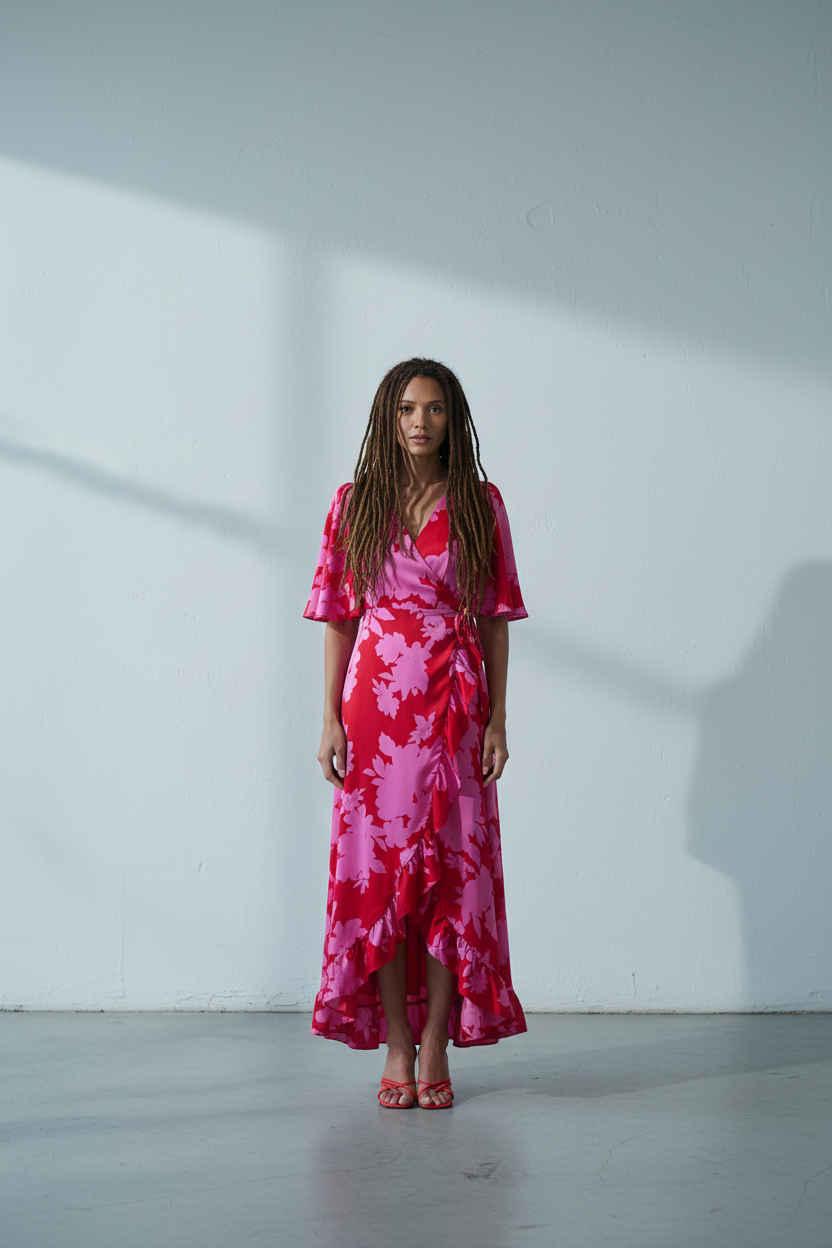 Burning Love Wrap Dress