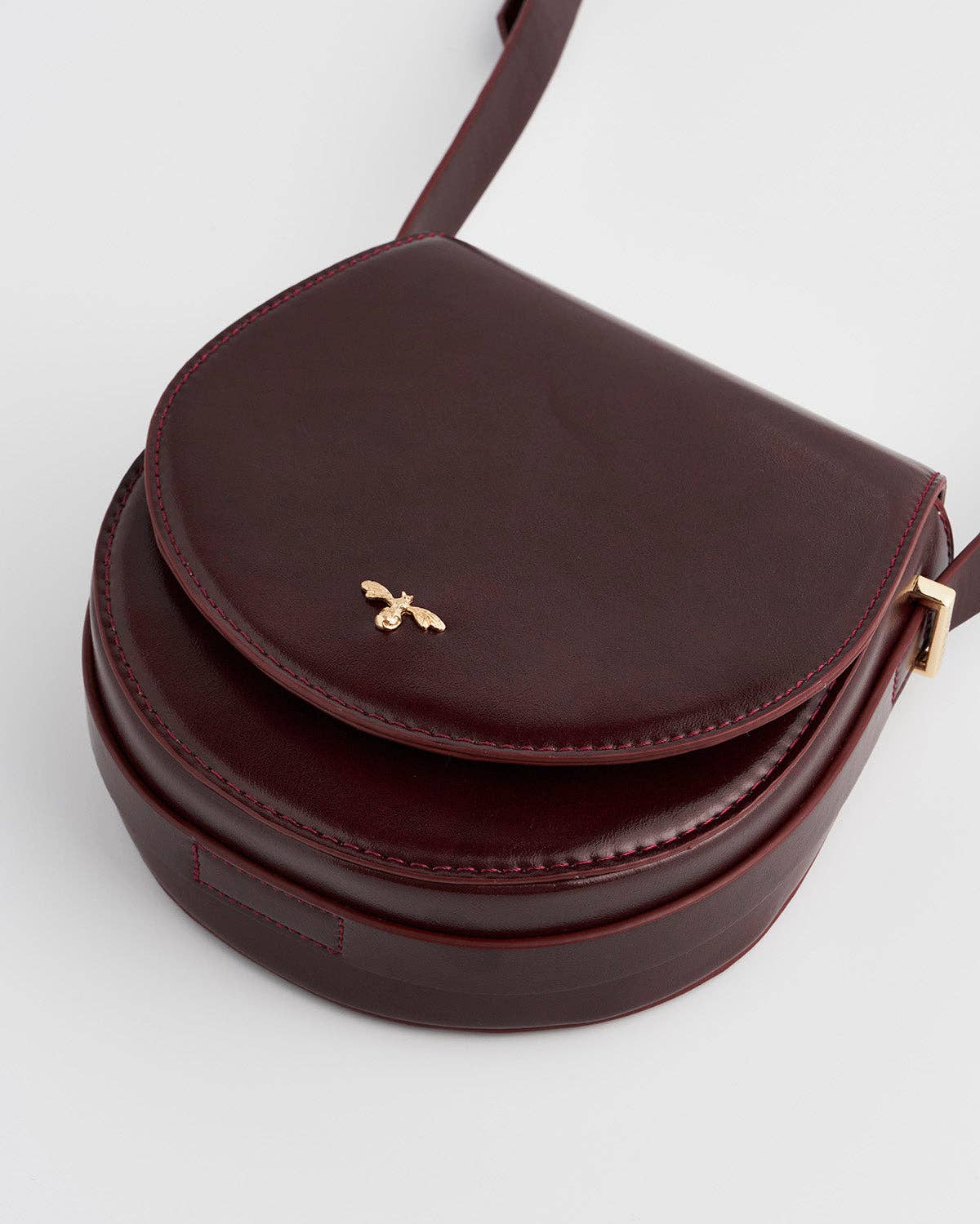 Cherry Red Saddle Bag - Out of the Blue