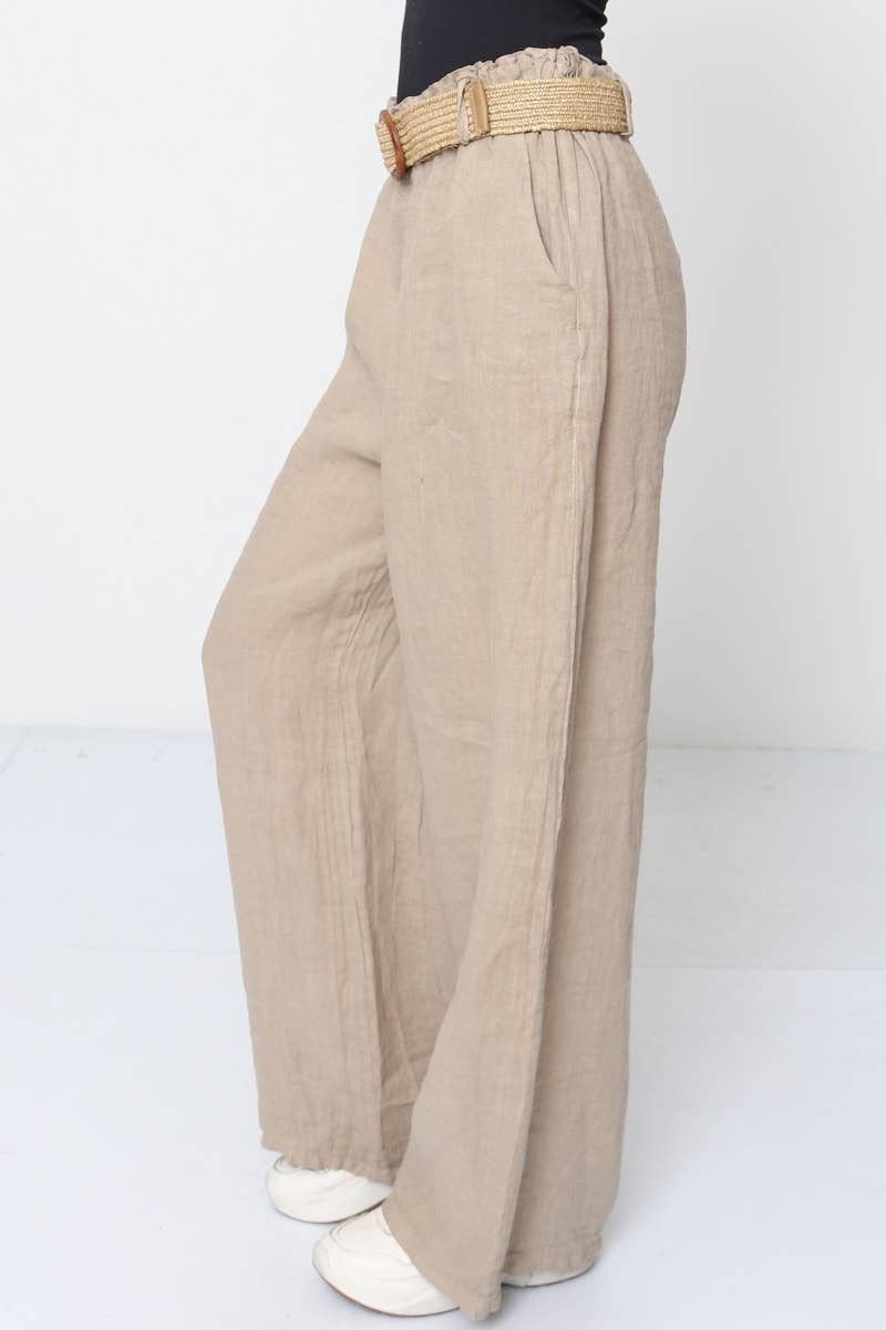 100% Linen Trousers REF. 5056