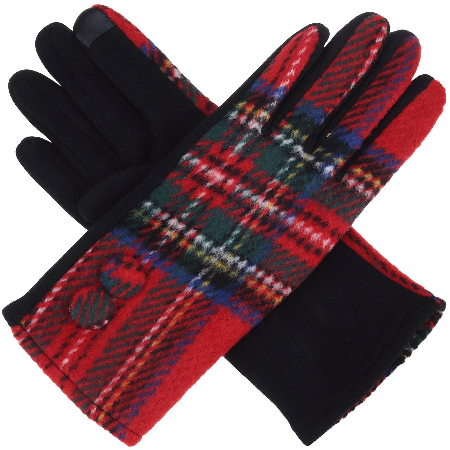 Plaid  Texting Gloves