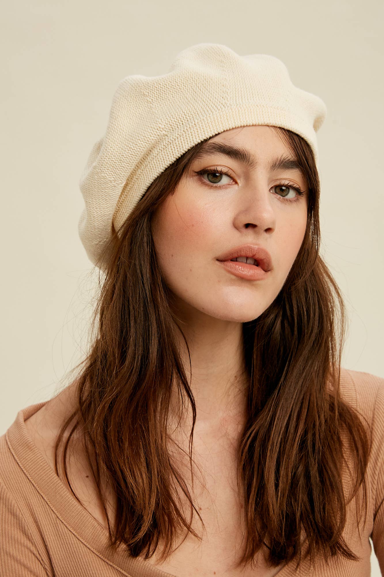 Soft Knit Beret Hat LH010 - Out of the Blue