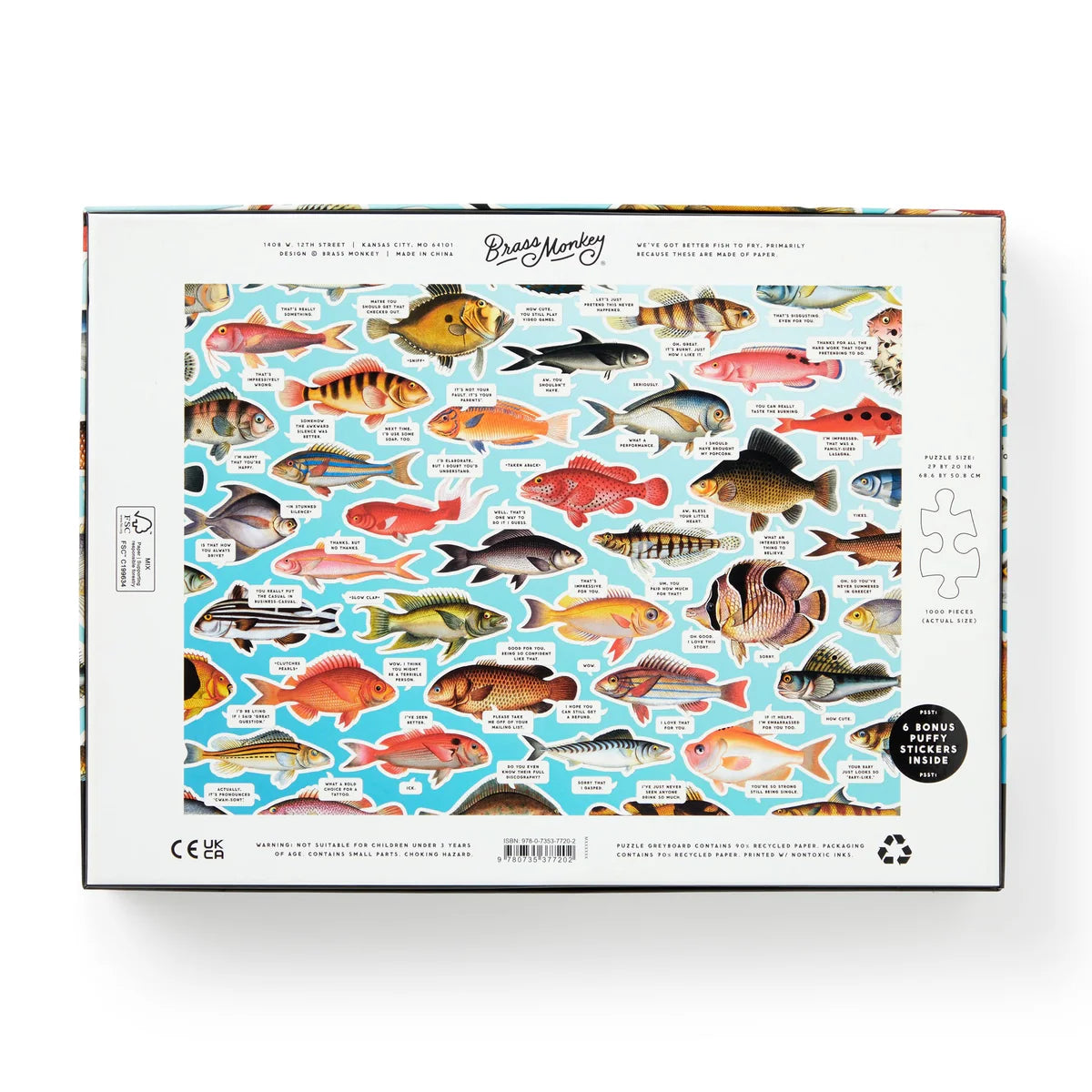 JUDGY FISH 1000 PIECE PUZZLE - Out of the Blue