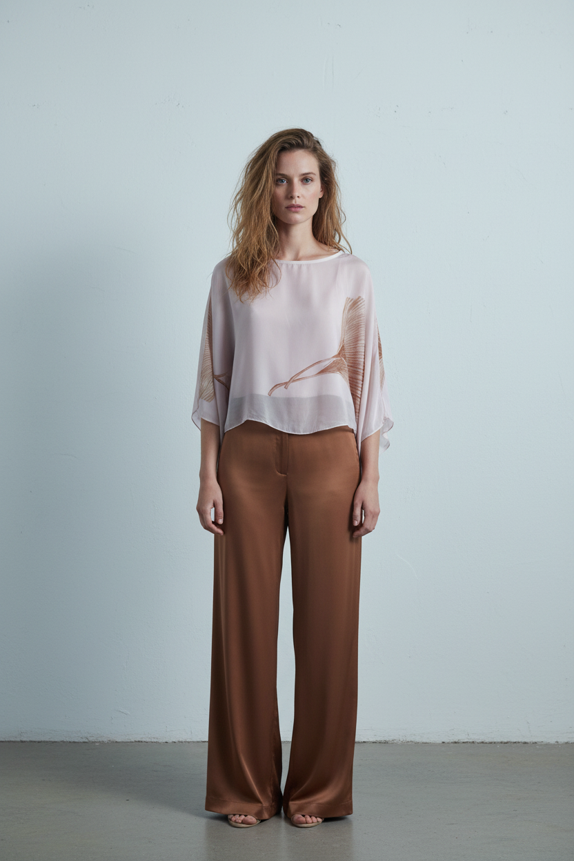 Botanical Silk Blouse