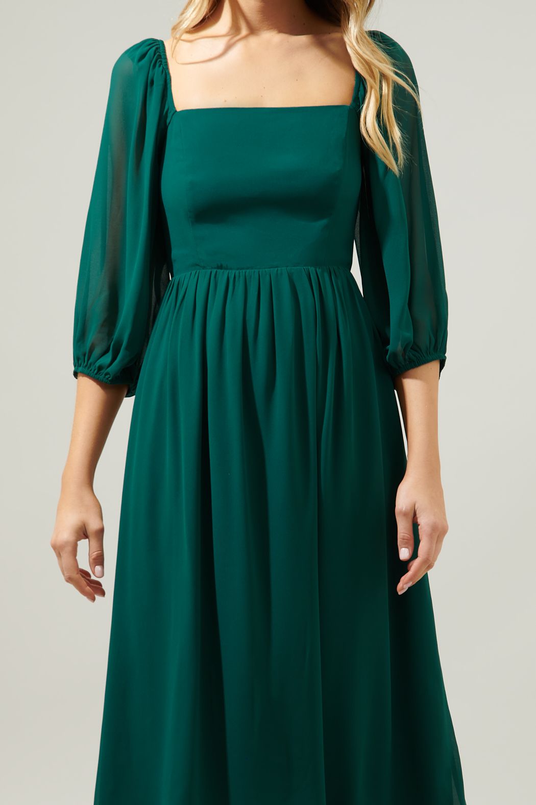 Emerald Midi Dress - Out of the Blue
