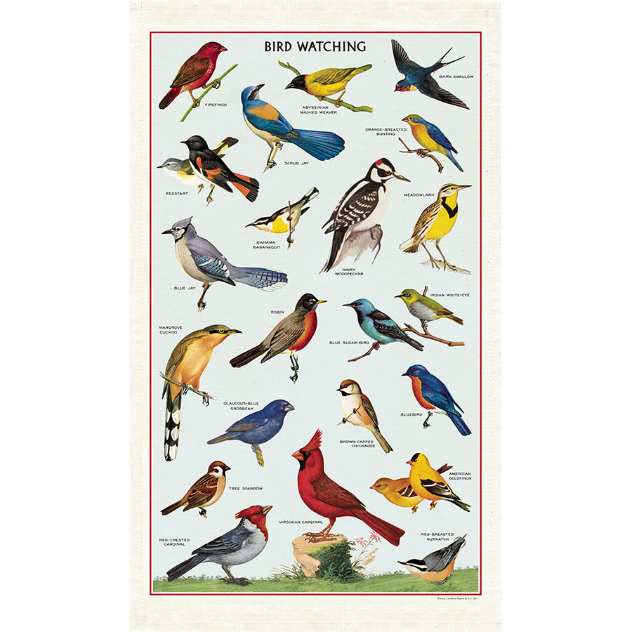 Bird Watching Tea Towel