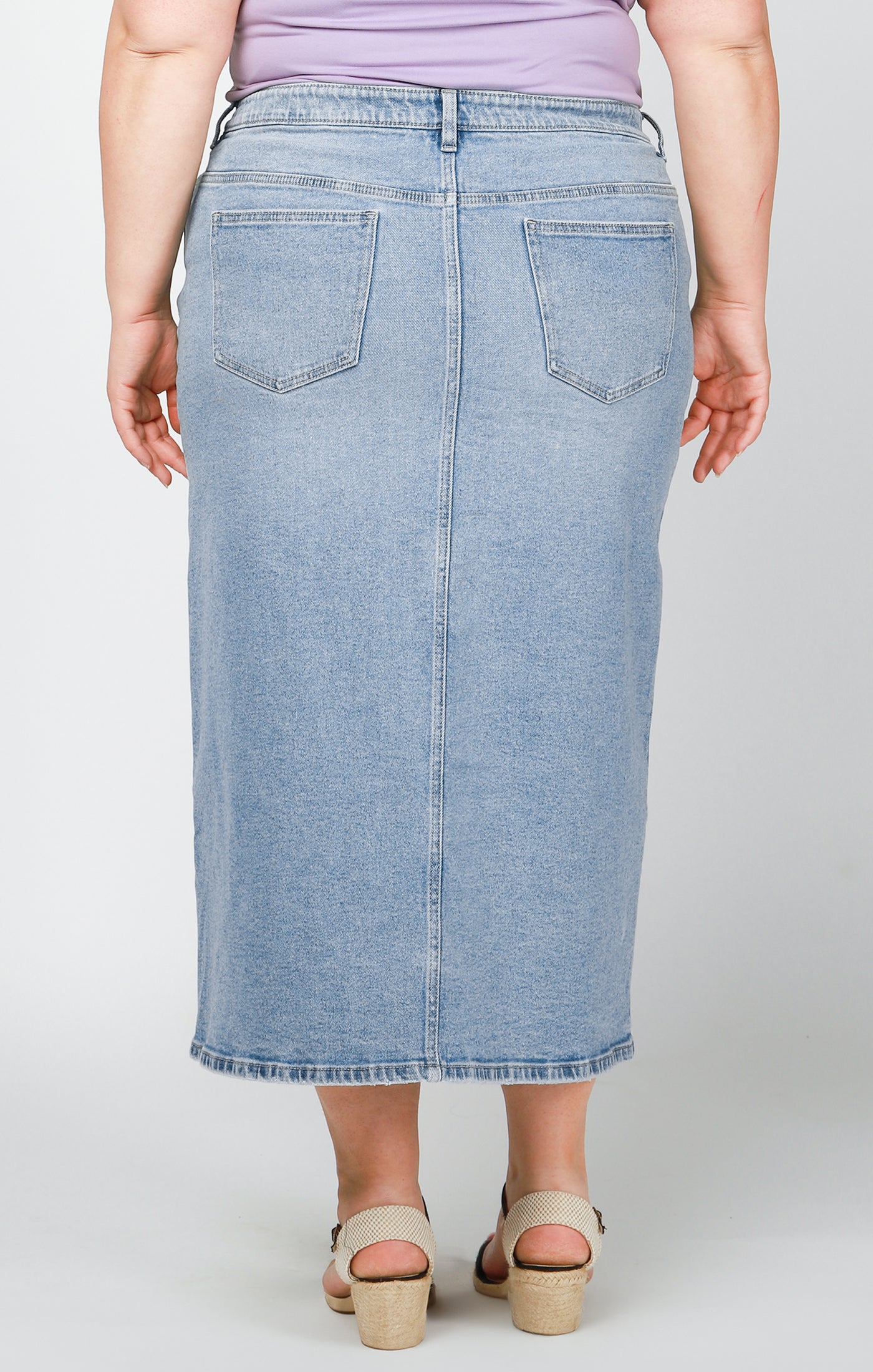Denim Skirt Plus - Out of the Blue