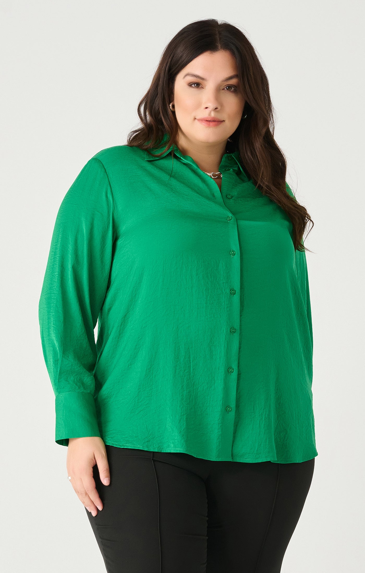 Emerald Blouse PL - Out of the Blue