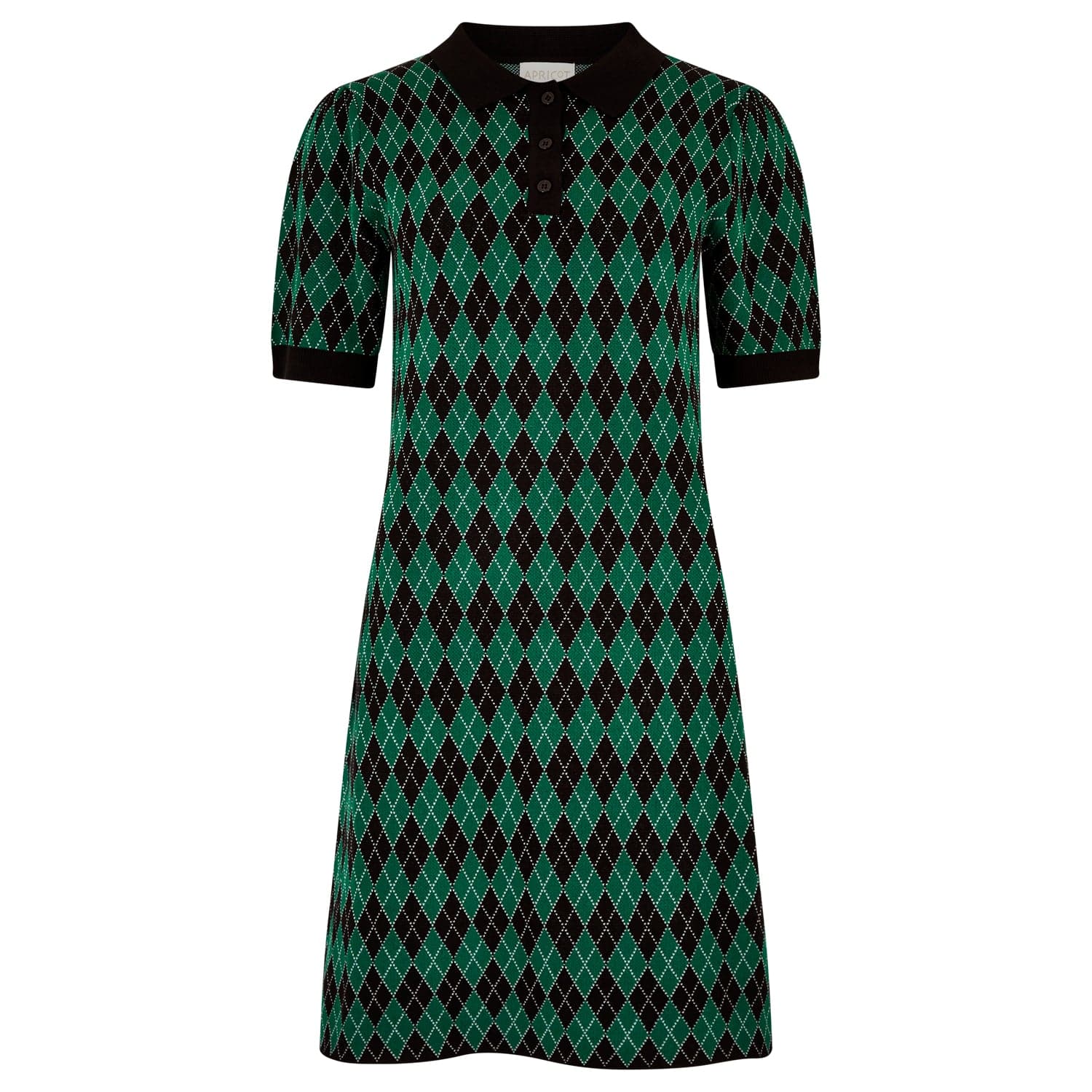 Argyle Shift Dress - Out of the Blue