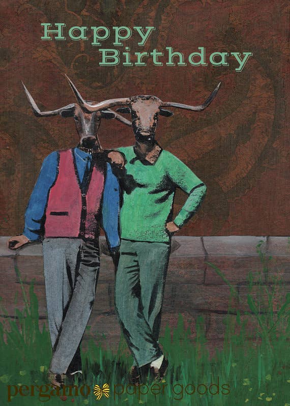 Cow Birthday Card - Out of the Blue
