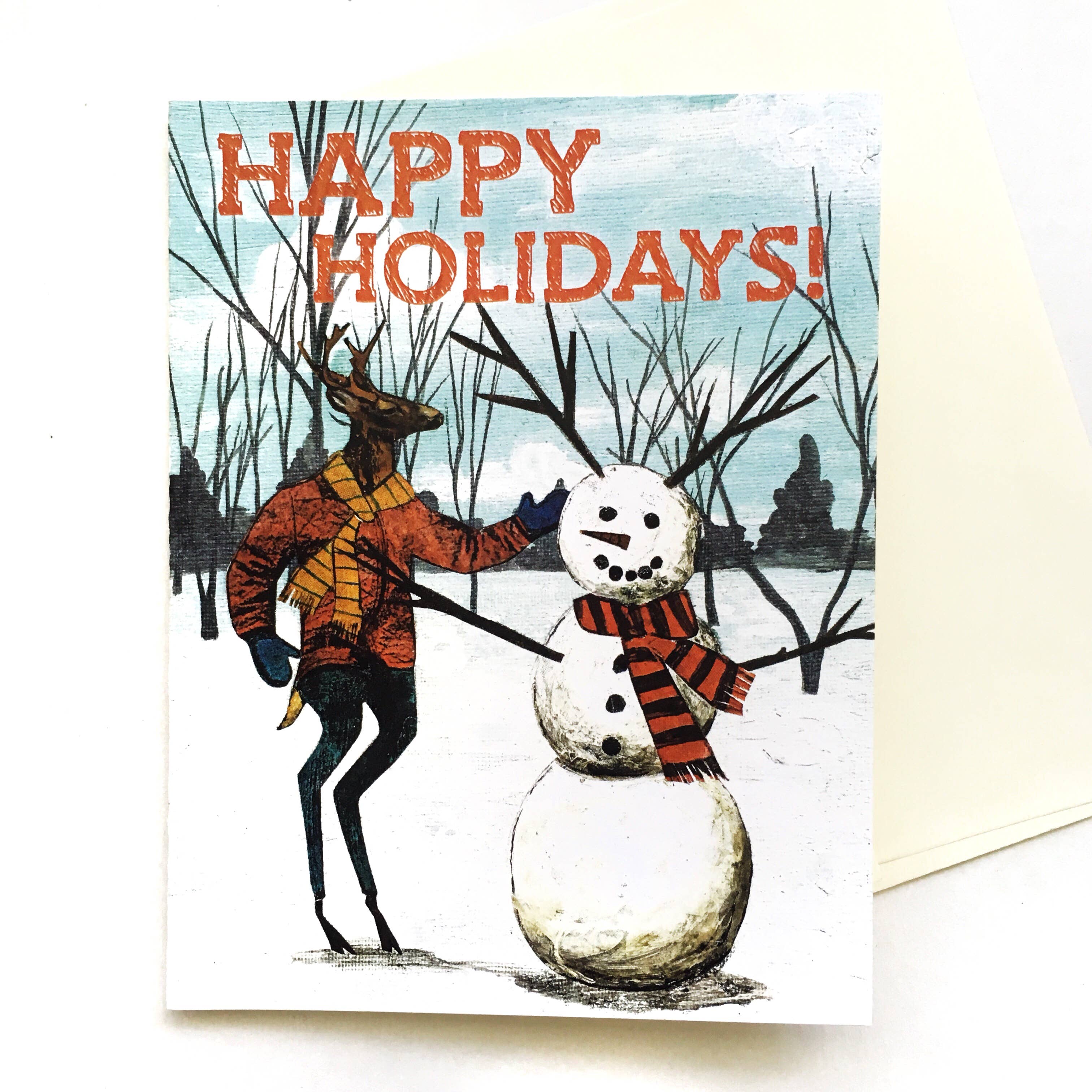 Deer Holiday Card - Out of the Blue