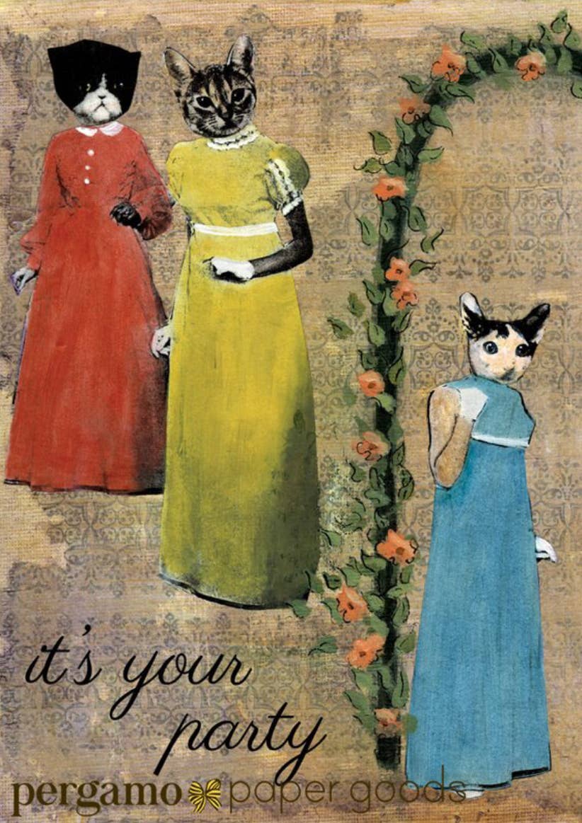 It’s Your Party Cats Birthday Card - Out of the Blue