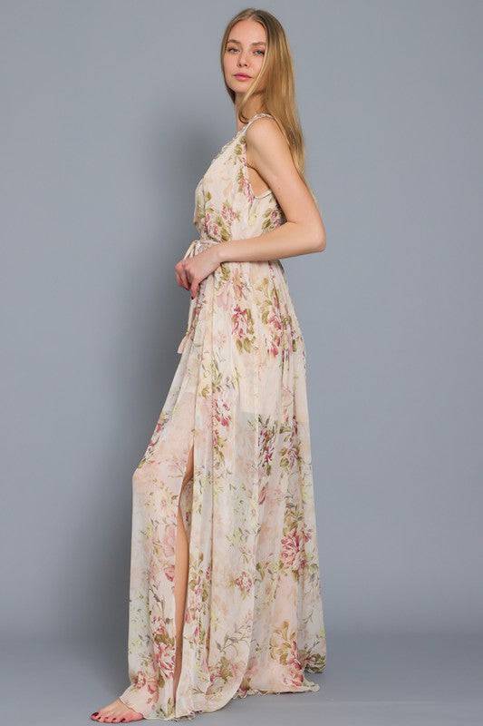 SLEEVELESS MAXI DRES - Out of the Blue