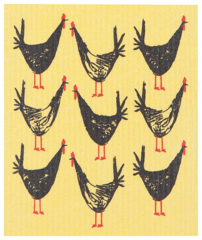 CHICKEN SCRATCH SWEDISH SPONGE CLOTH - Out of the Blue