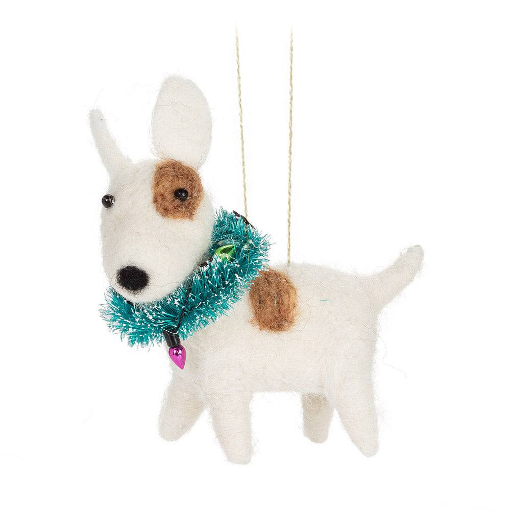 Bull Terrier Ornament - Out of the Blue