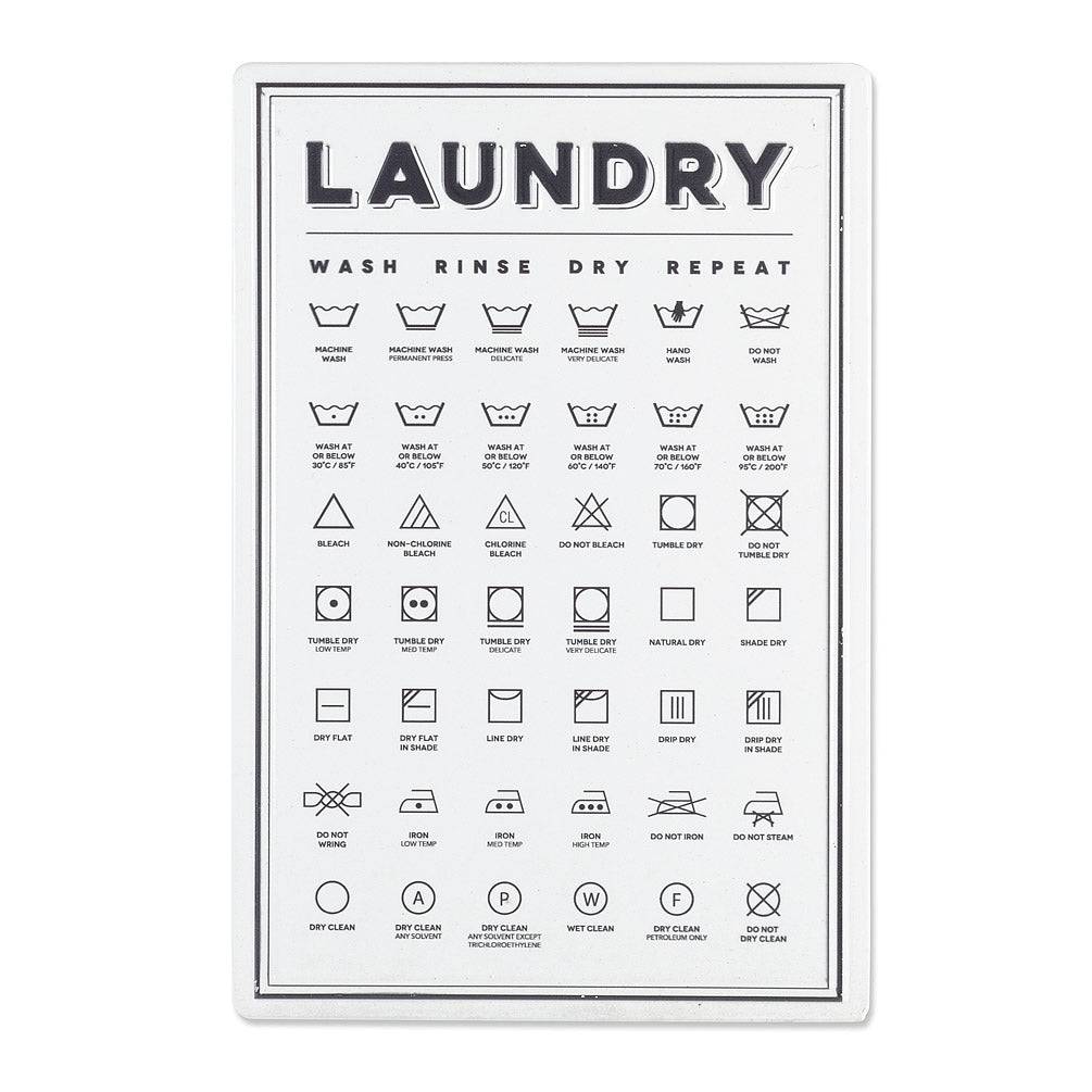 Laundry Symbol Sign - Out of the Blue