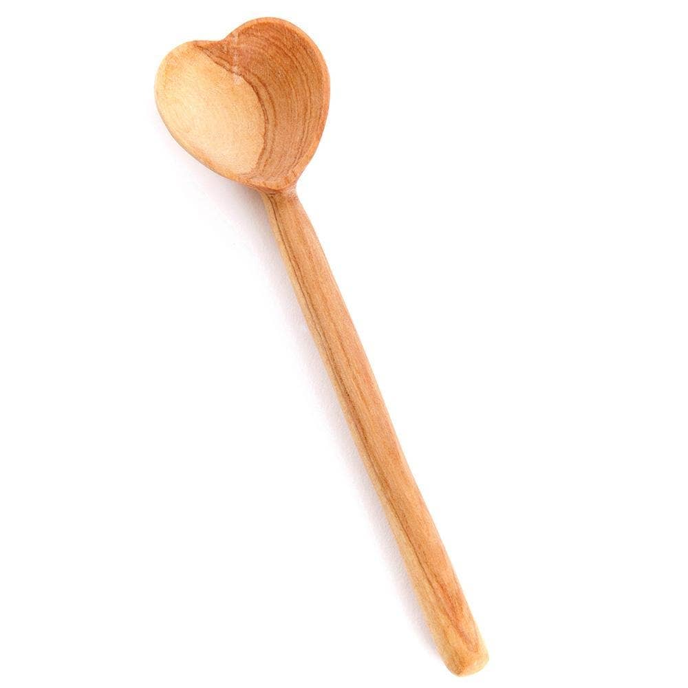 Alaya Heart Wooden Cooking Spoon - Carved Mango Wood - Out of the Blue