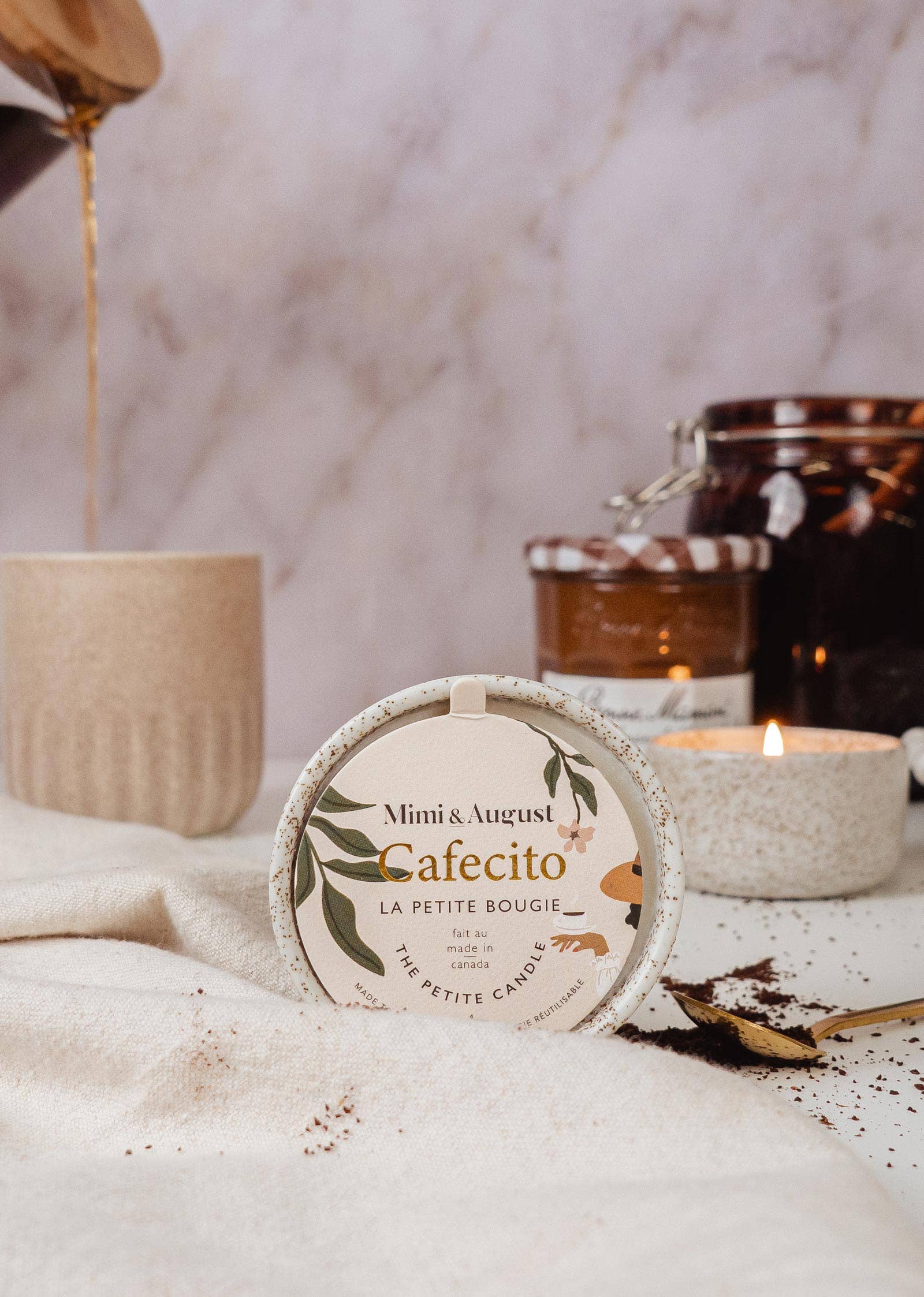 Cafecito reusable candle- 3 oz - Out of the Blue