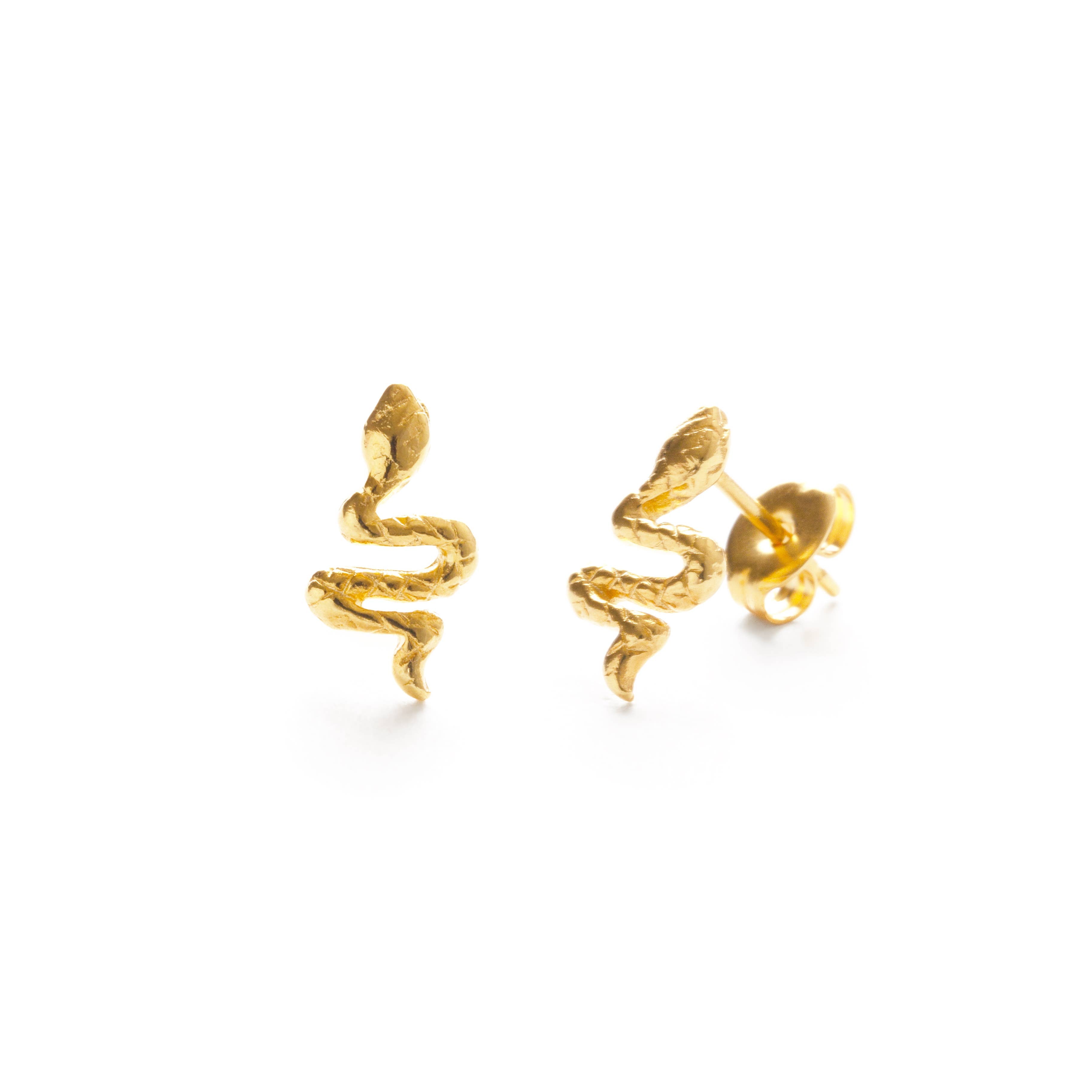 Teeny Tiny Serpent Studs - Out of the Blue