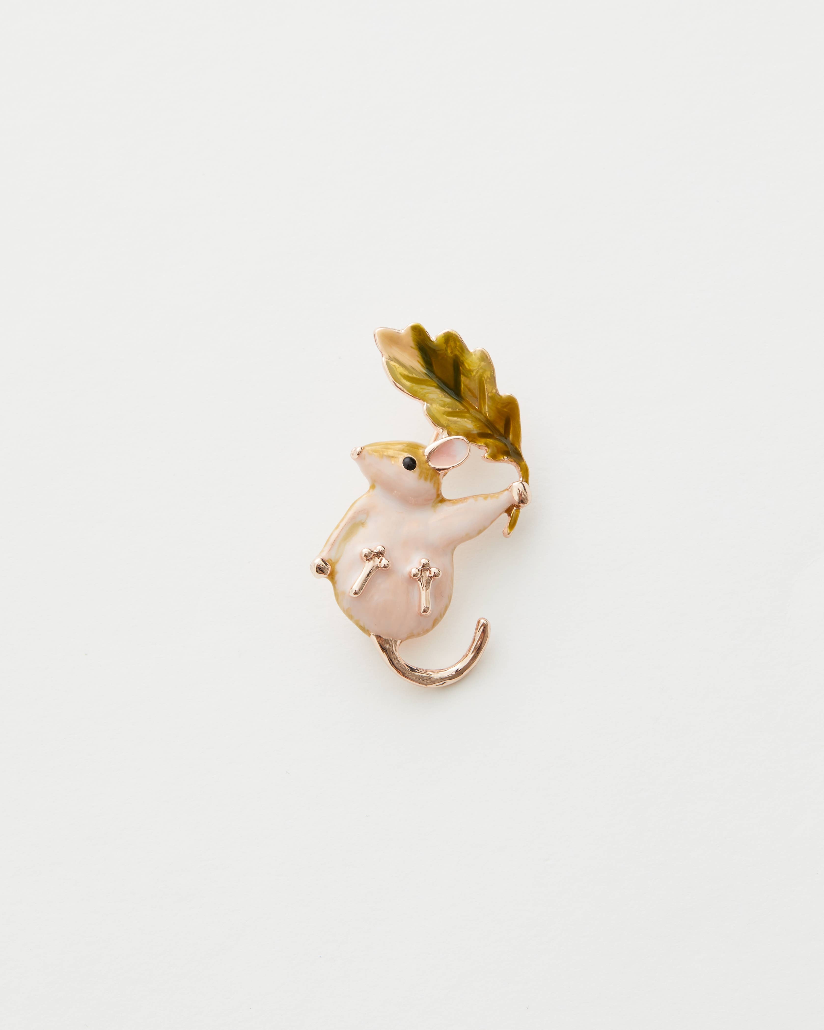 Dormouse Brooch - Out of the Blue