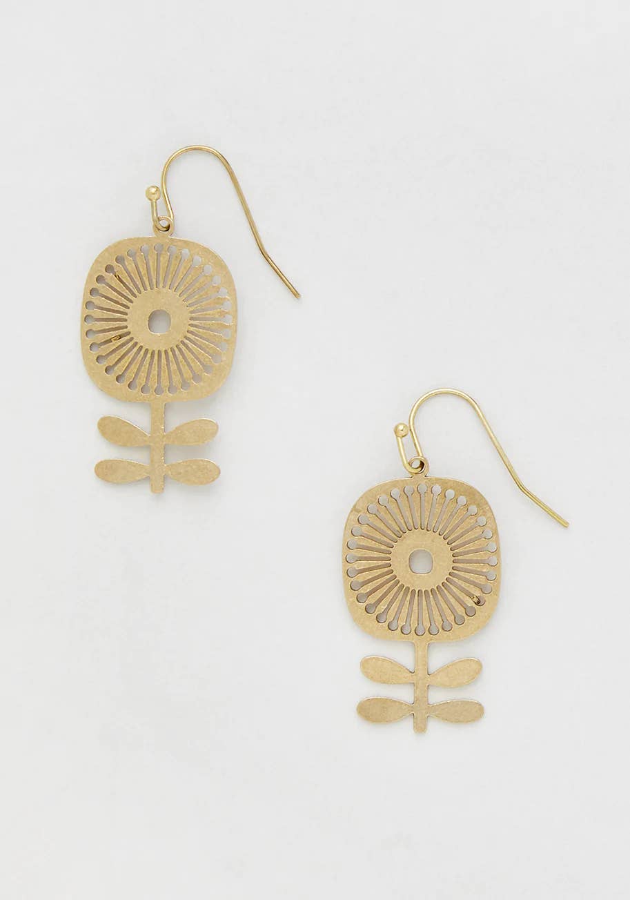 Golden Hour Dangle Earrings - Out of the Blue