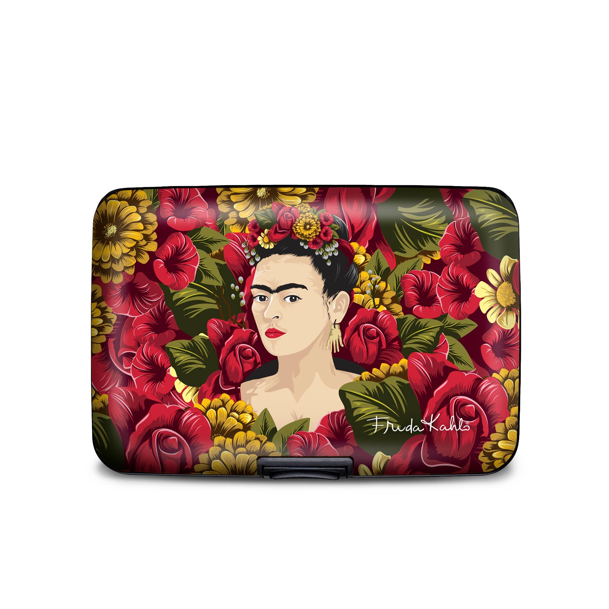 Frida Kahlo Rose Portrait -armored Wallet - Out of the Blue