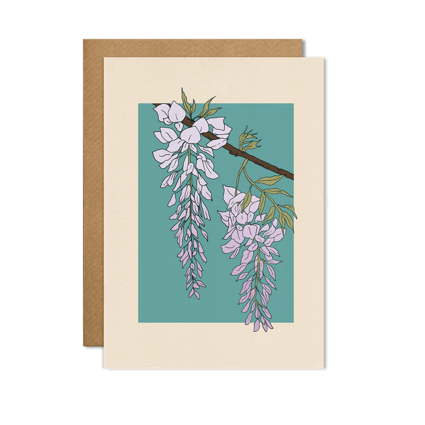 Wisteria Flower Card - Out of the Blue