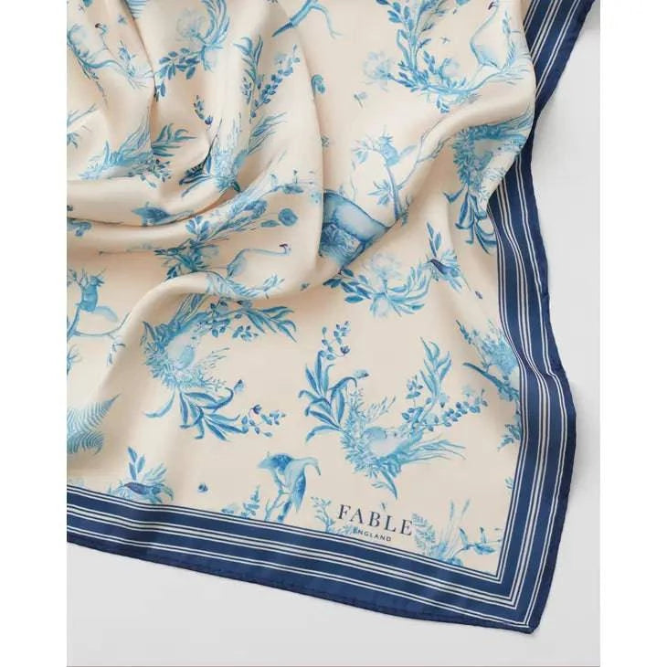 Toile de Jouy  Blue  Scarf - Out of the Blue