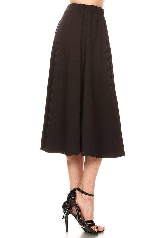 Midi Retro Skirt - Out of the Blue