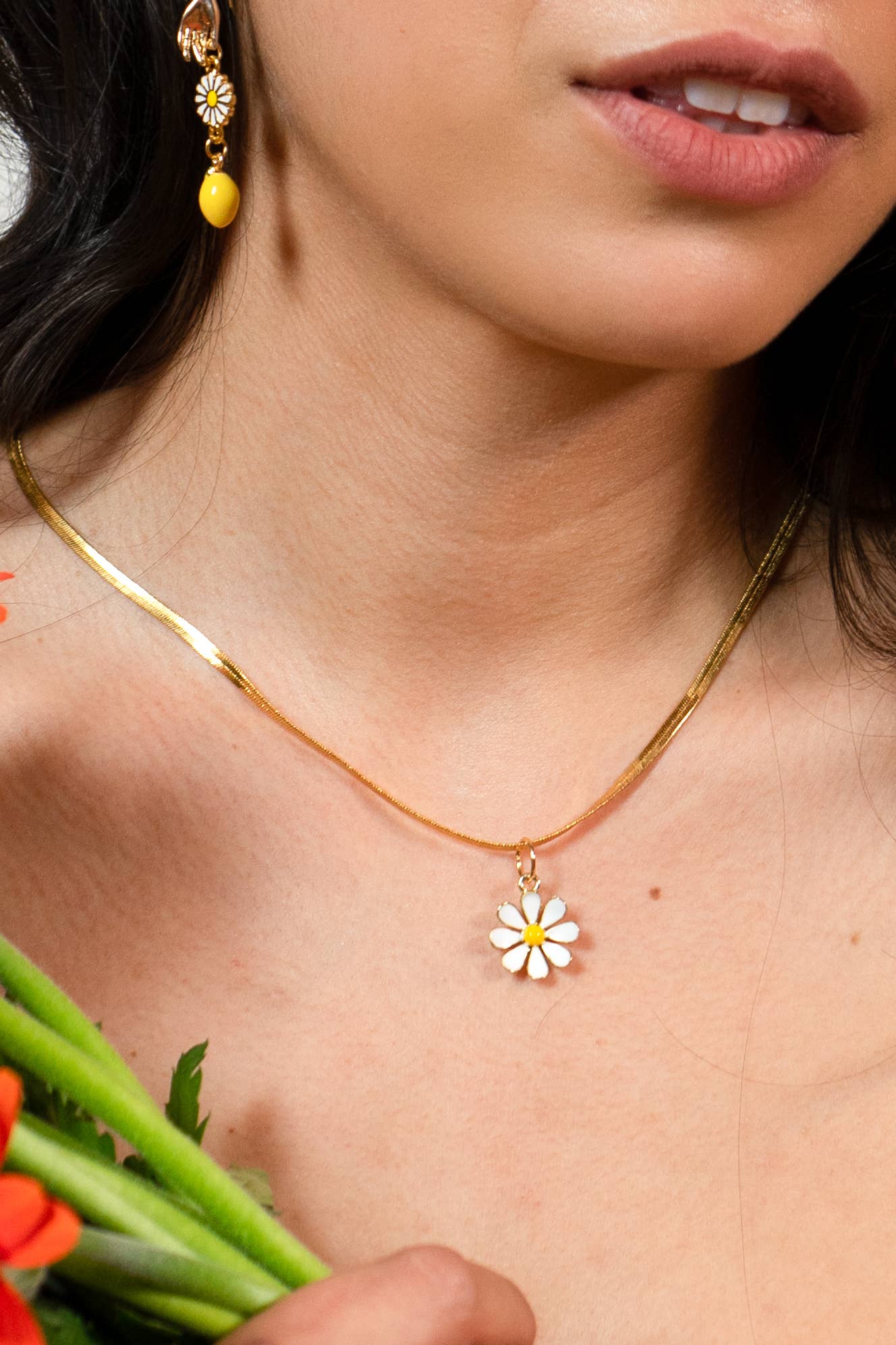 Dollop of Daisy 24K Gold Plated Necklace - Out of the Blue