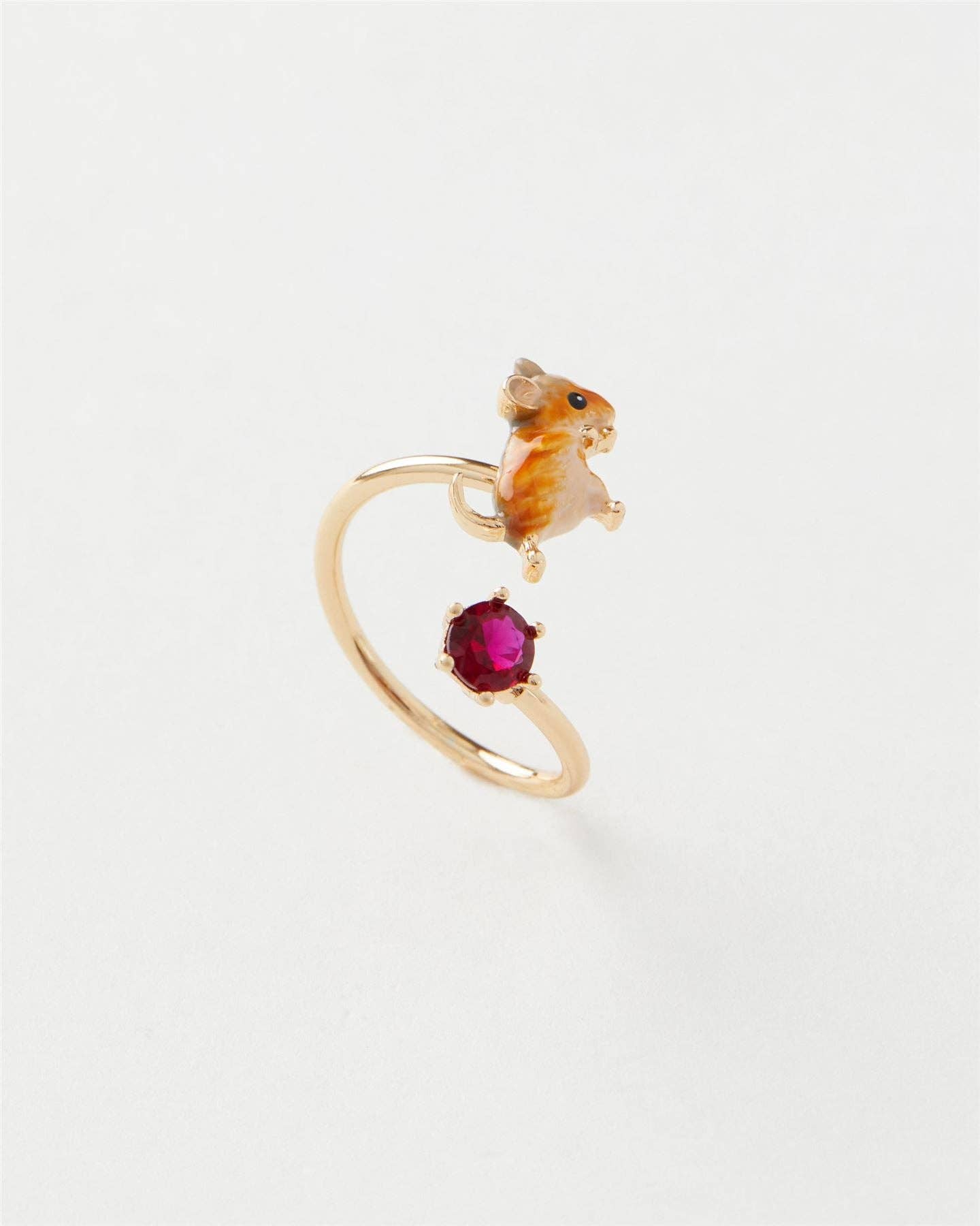 Enamel Vole Ring - Out of the Blue