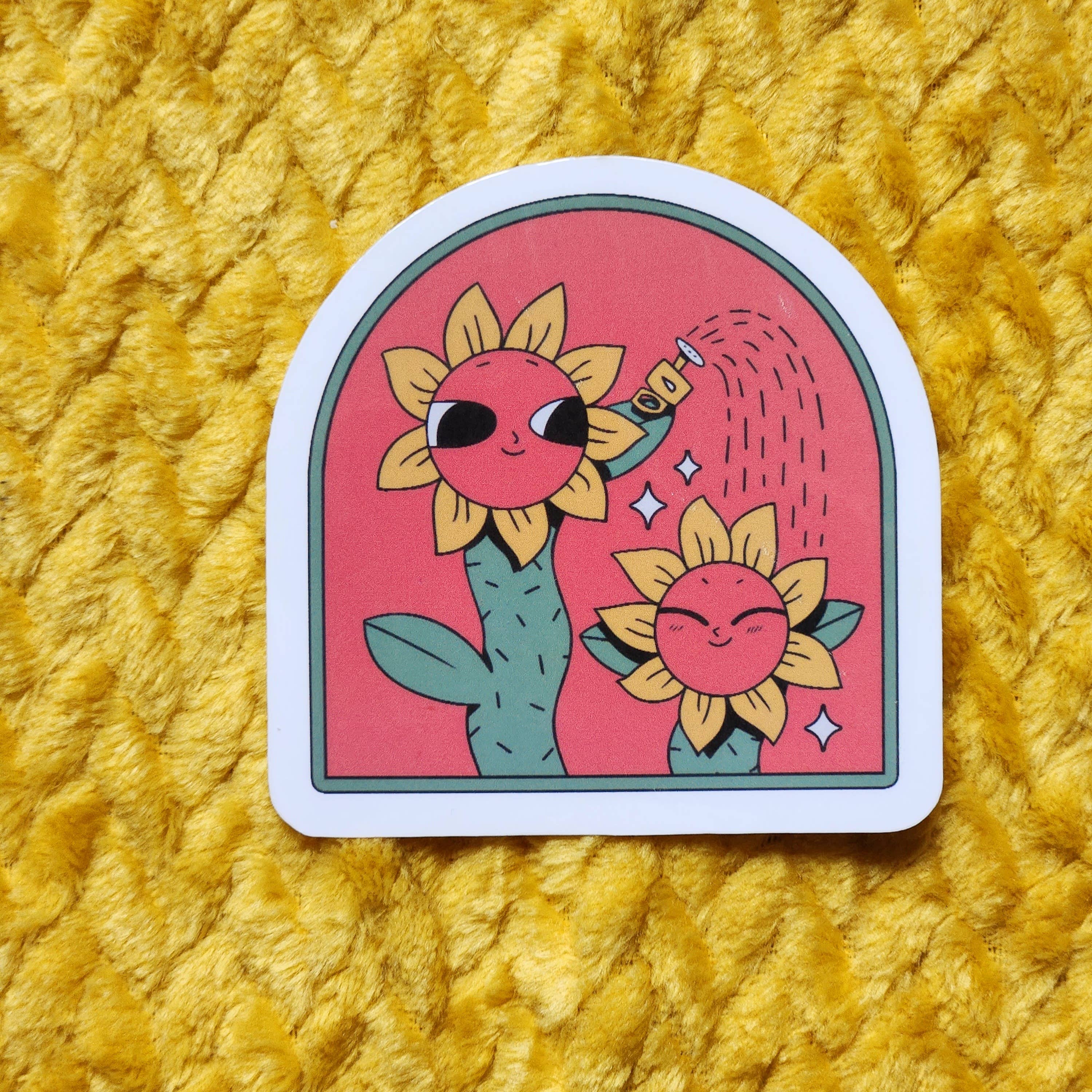 Retro Flowers Sticker - Out of the Blue