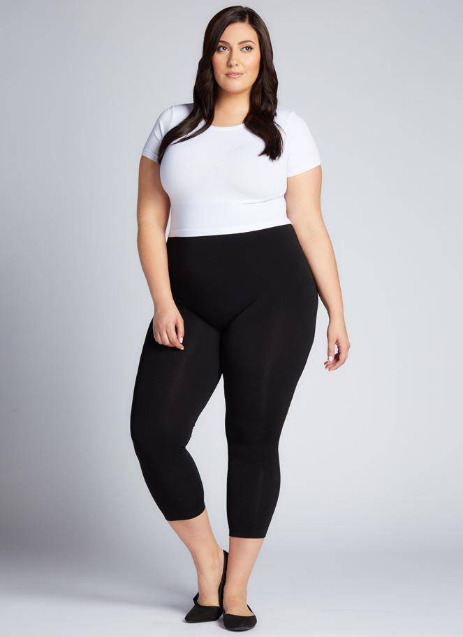 PLUS SIZE LEGGINGS BAMBOO 3/4 - Out of the Blue
